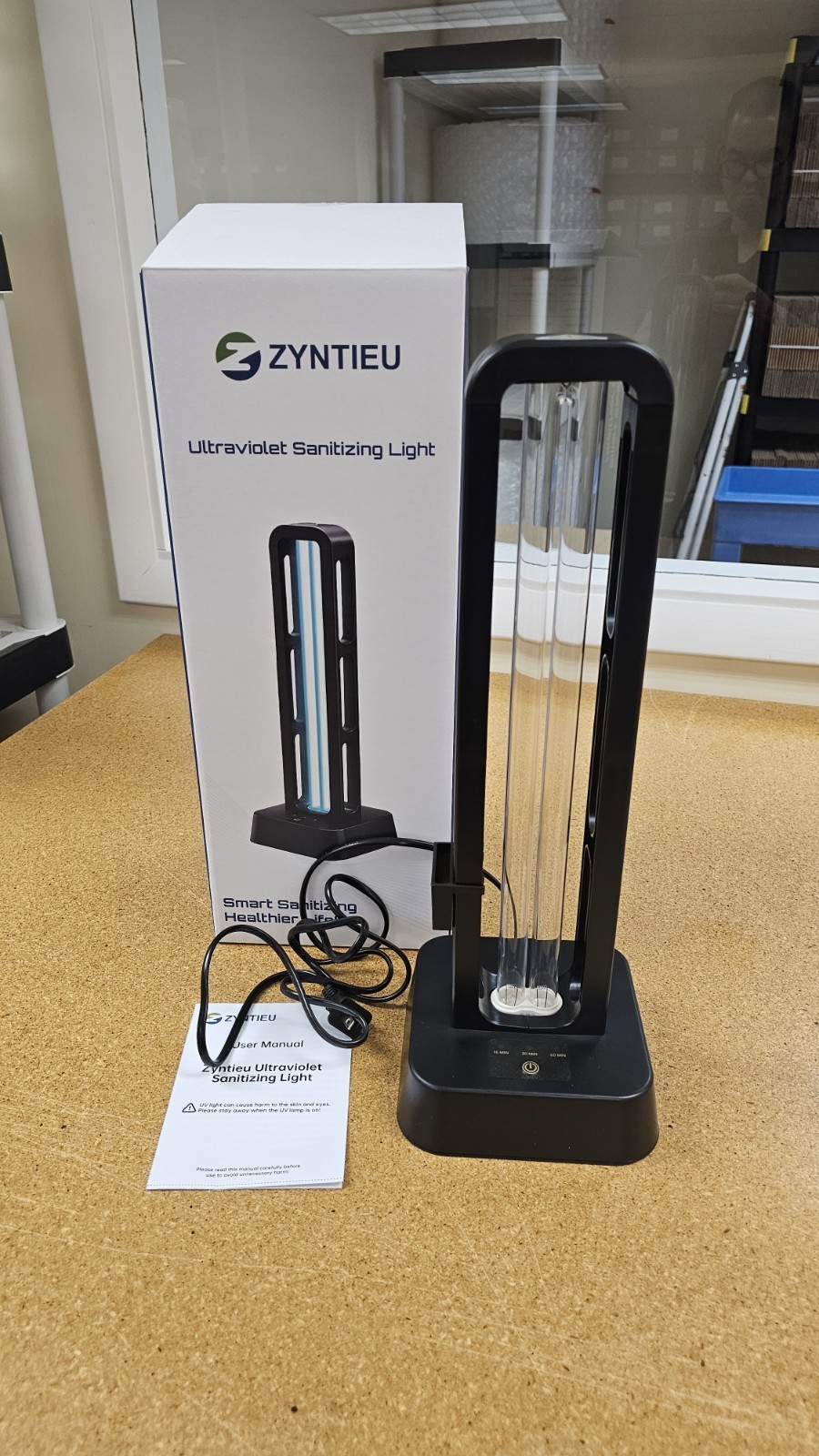 Zyntieu 69W UV Light Sanitizer with Remote Control and 3 Timers Black