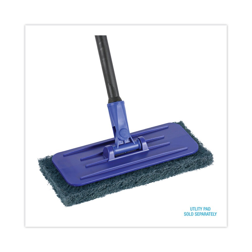 Boardwalk 00405EA Plastic 4″ x 9″ Swivel Pad Holder – Blue New