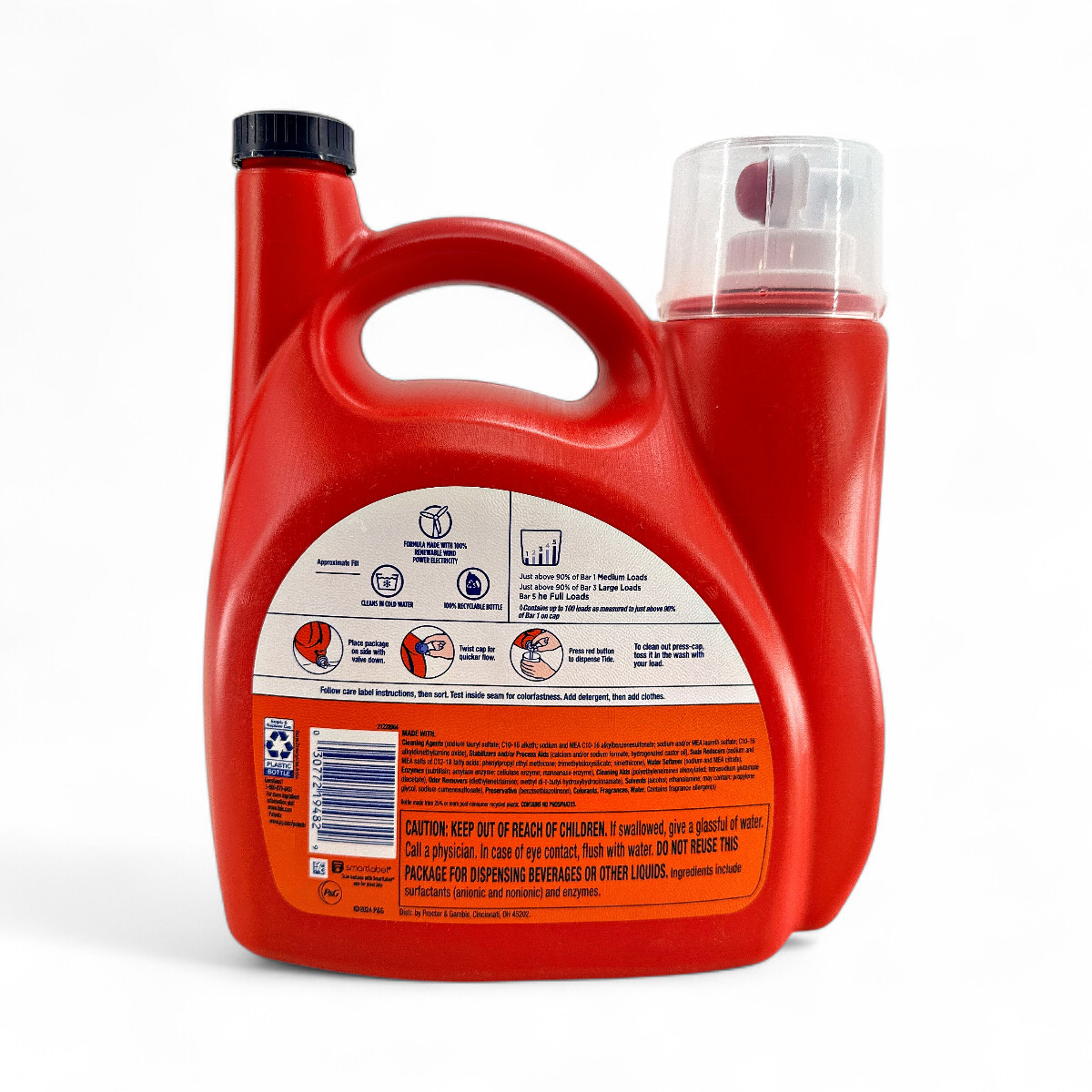 Tide Ultra Downy Liquid Laundry Detergent April Fresh Scent – 100 Loads, 128 oz