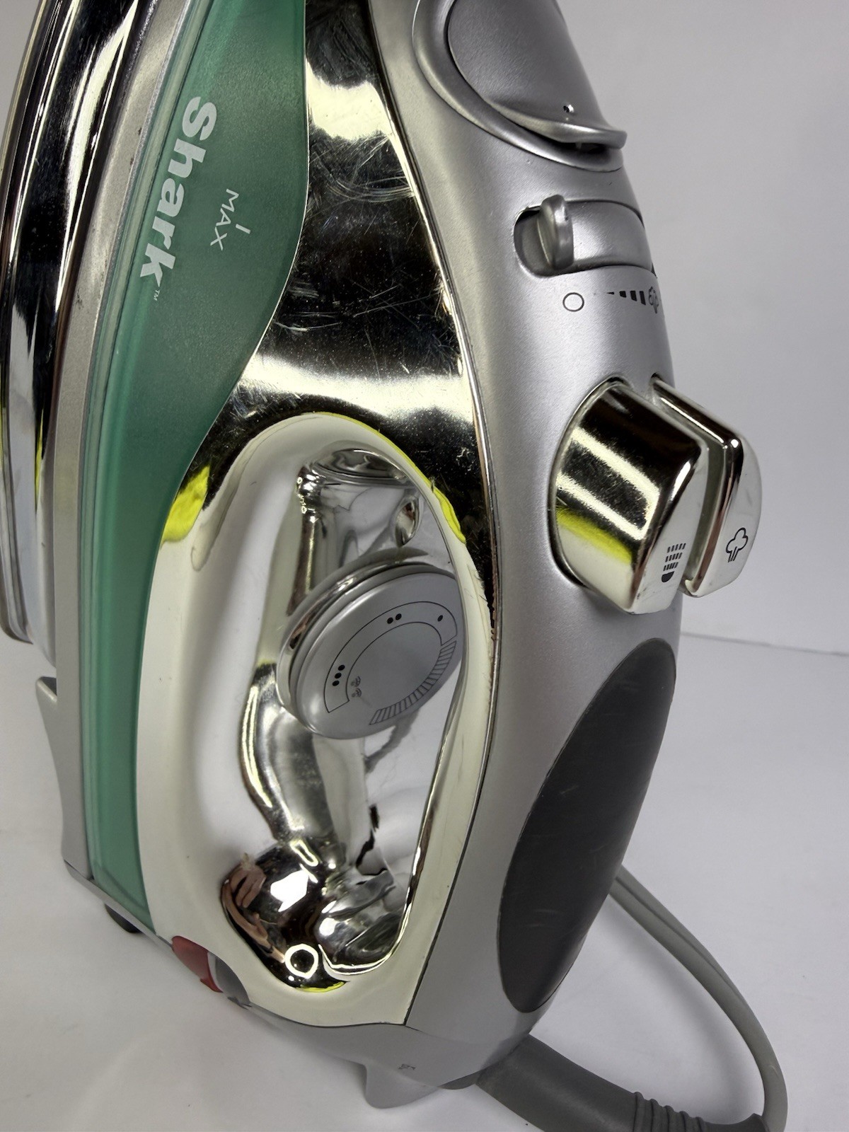 Shark Euro-pro Electric Flatiron GI467 Turquoise & Gray TESTED WORKS 1500 Watts