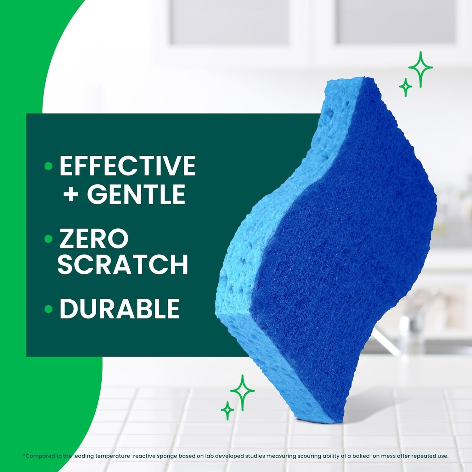 Zero Scratch Scrub Sponges, 3 or 6 Kitchen Sponges for Washing Dishes…