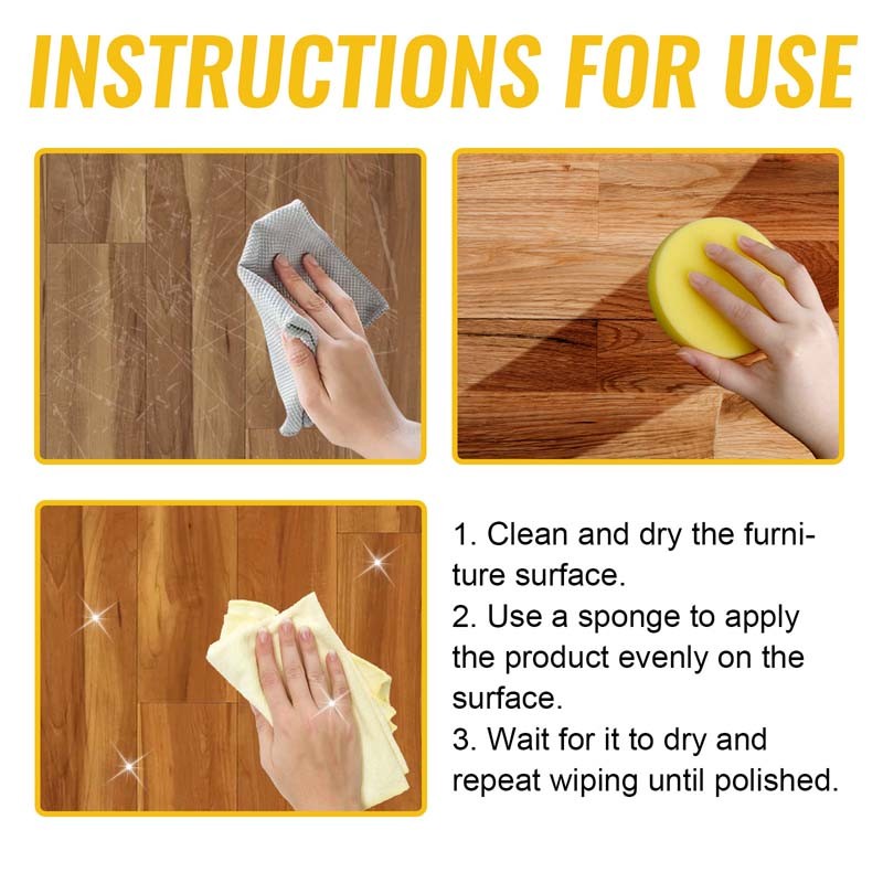 Beeswax Wood Furniture Polish Conditioner All-in-One 2026 Cleaner Restorer 100ml