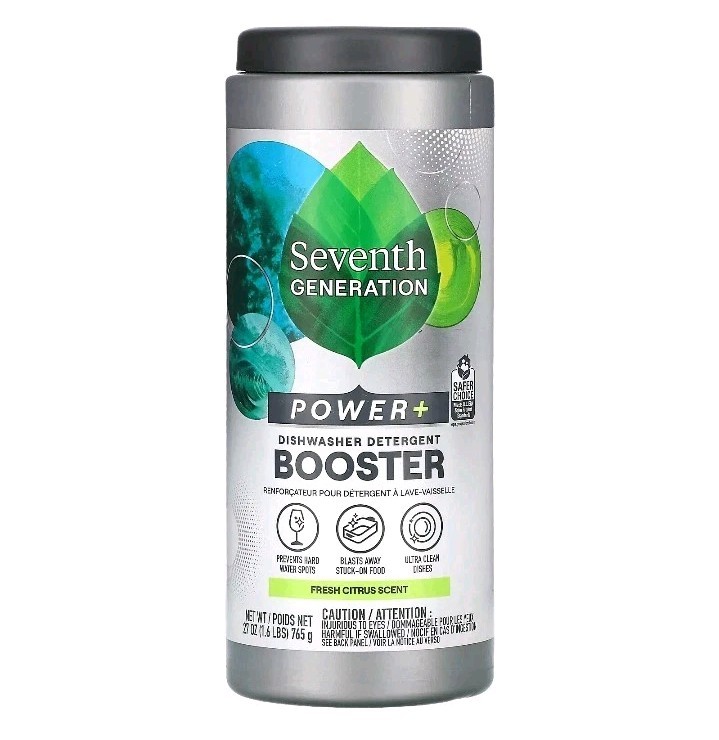 Power + Dishwasher Detergent Booster, Fresh Citrus , 1.6 lbs (765 g)