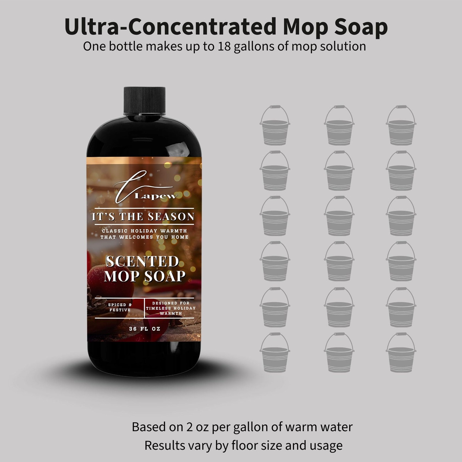 It’s The Season Scented Mop Soap – Luxury Floor Cleaner Concentrate for Moppi…