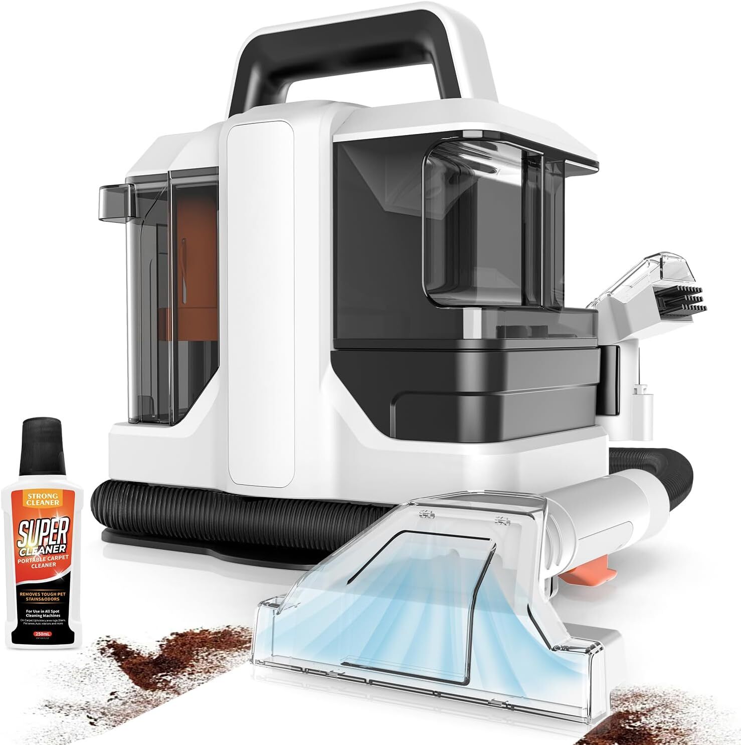 AILLTOPD C4 Portable Carpet Cleaner Machine Powerful Deep Stain Cleaning – White