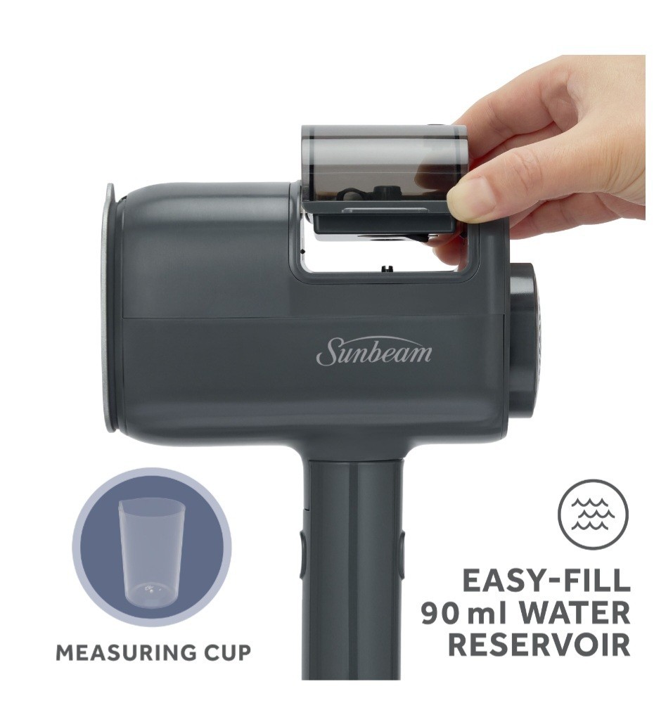 Sunbeam ReviveSystem 3 In 1 Steamer, Iron, Fabric Shaver 1000w Steam Pad Travel