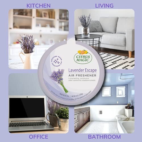 Citrus Magic Odor Absorbing Solid Air Freshener, Assorted Sizes , Colors