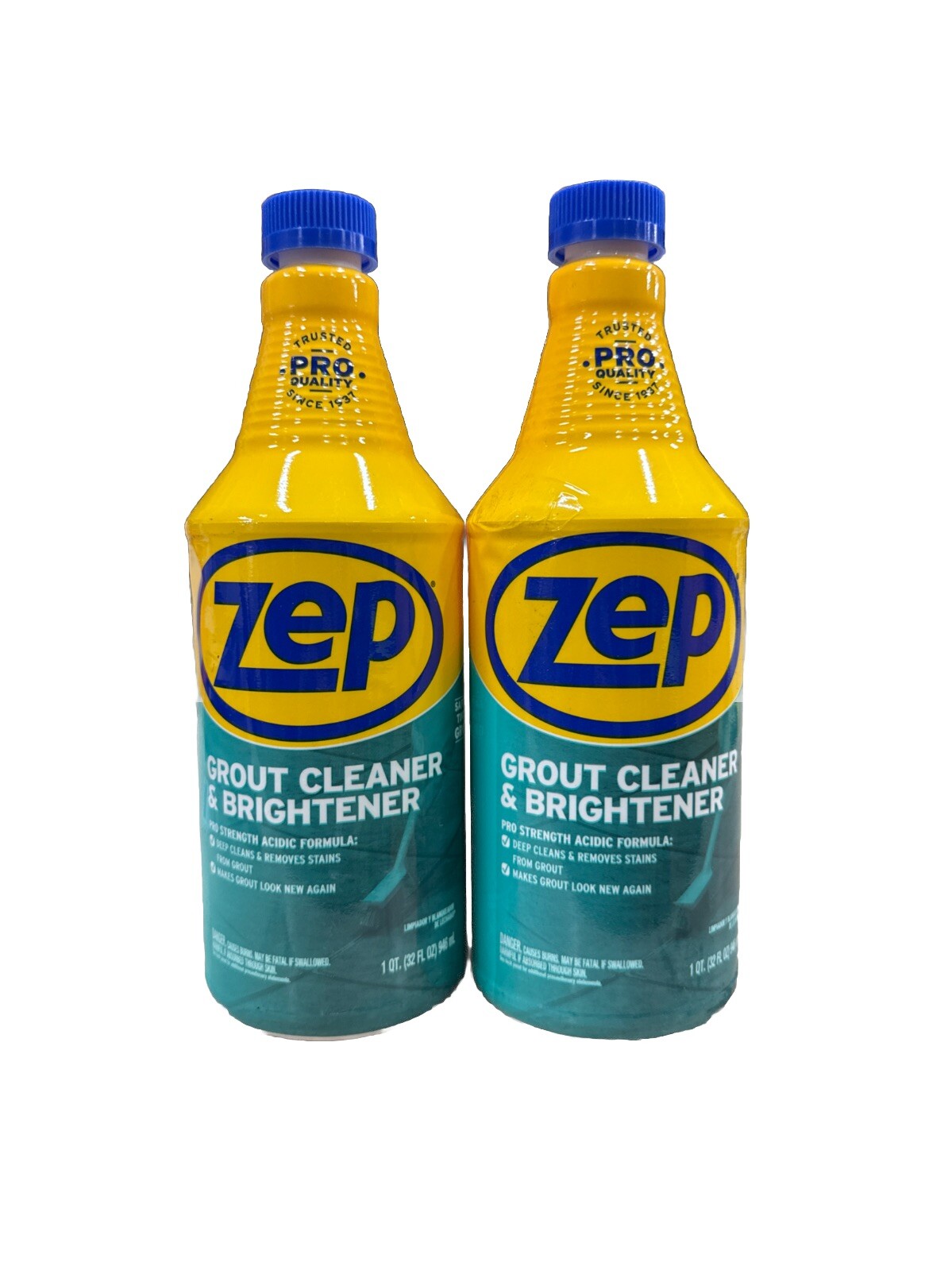 ZEP Grout Cleaner and Brightener, Non Abrasive – 32oz. (2 Pack)