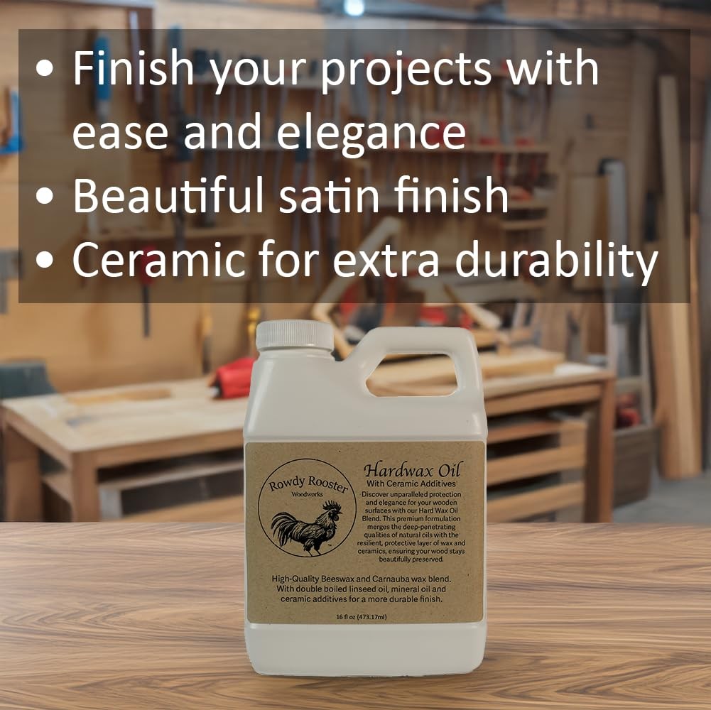 HardWax Oil With Nano-Ceramic Additives – Furniture Oil, Beeswax and Carnauba Wa