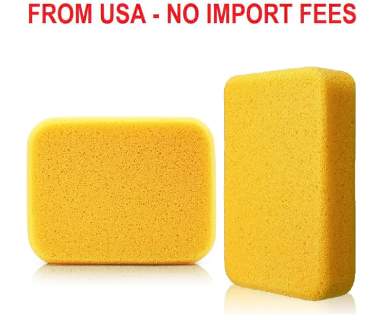 WAFJAMF 2 Pack Extra Large Cleaning Sponges Jumbo Car Wash Sponge | Heavy duty s
