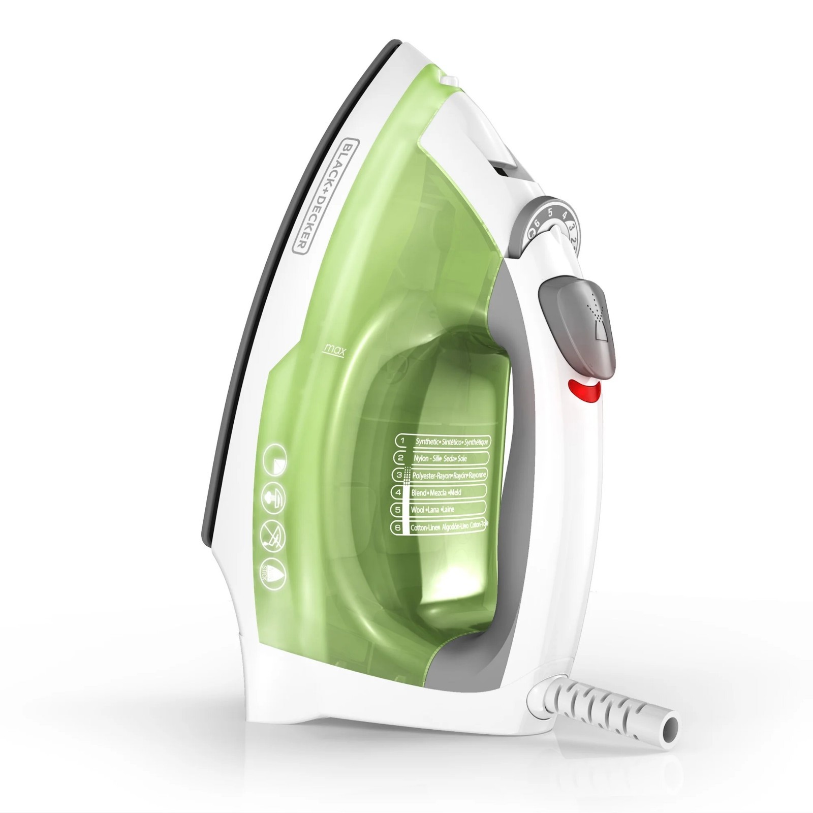 Professional Steam Iron Clothes Nonstick With Compact Garment Portable Anti-Drip