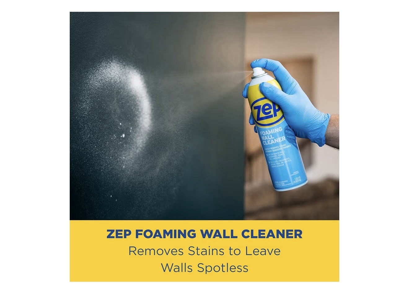 Zep Foaming Wall Cleaner 18 oz Case of 3 New Removes Stains