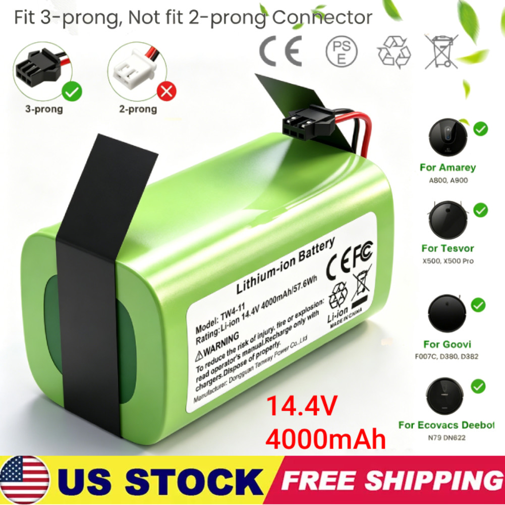Replacement Battery for Eufy RoboVac 11/11S 12 15C 15T 25C 30C 35C 14.4V 4000mAh