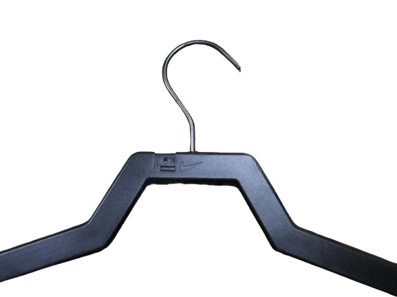 Nike Plastic Heavy Duty 18″ Width Clothes Gown Top Coat Hanger w/Notches Black