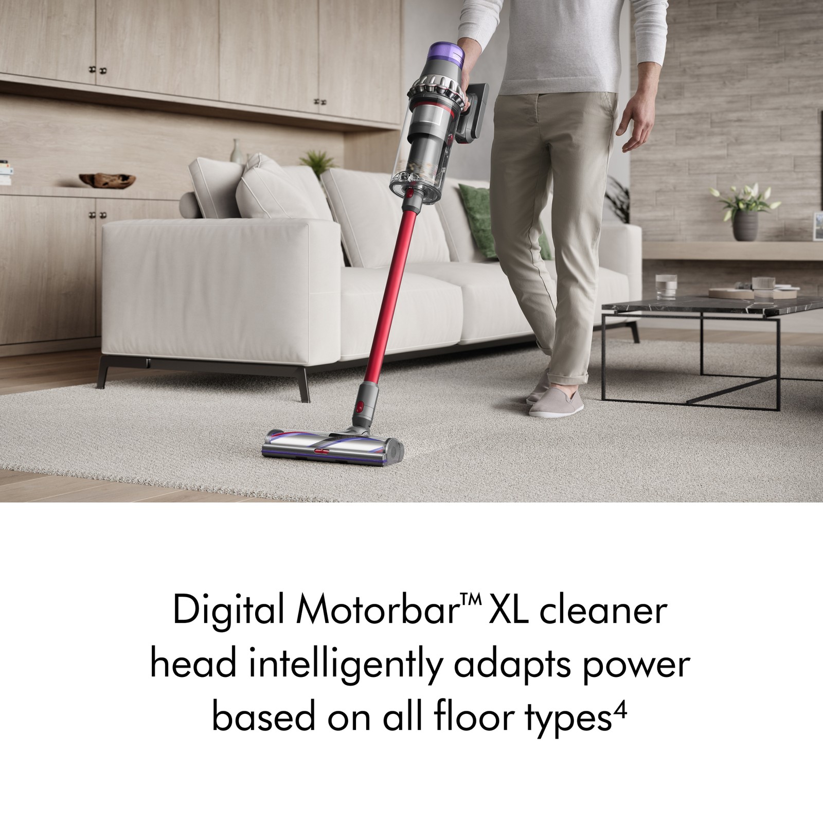 SV29 Outsize Cordless Vacuum Cleaner | Nickel/Red | Refurbished