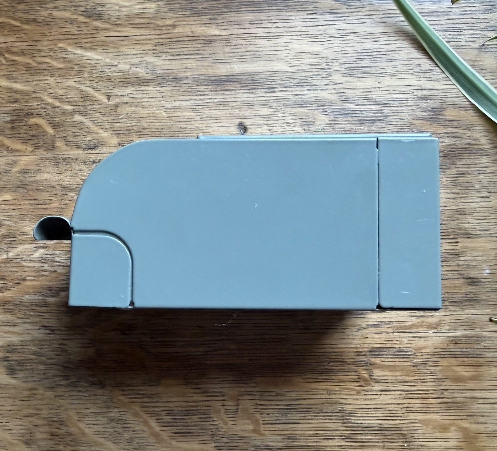 IKEA REJSA Storage Box Metal Bin Gray/Green 3 1/2″x6 3/4″ x3″