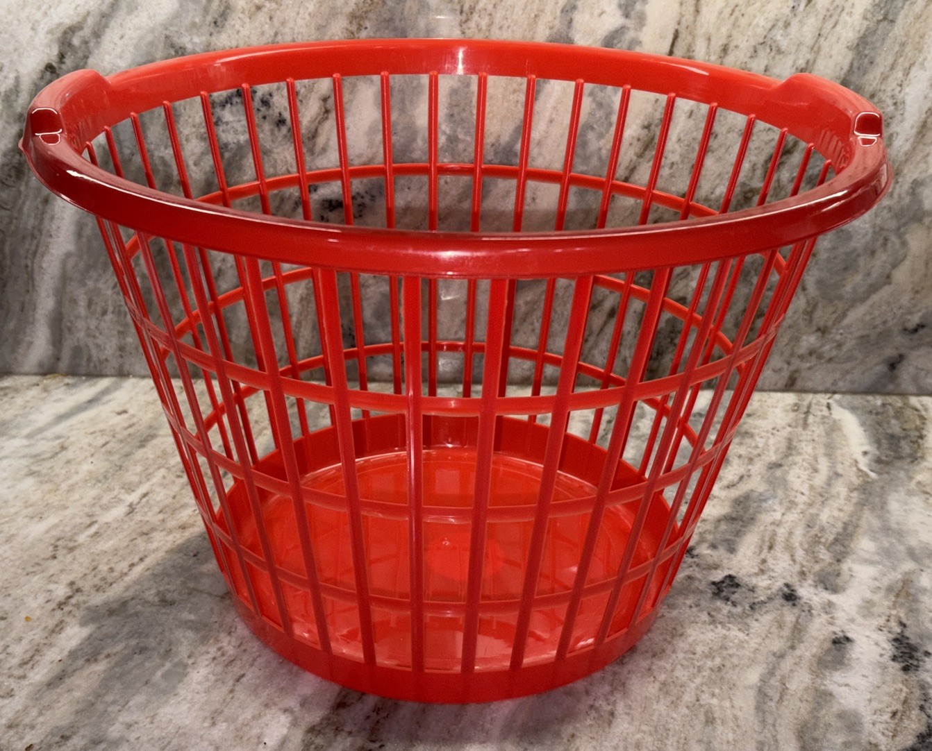 Large Slotted Plastic Laundry Red Basket 12×17.5-in-Brand New-SHIPS N 24 HOURS