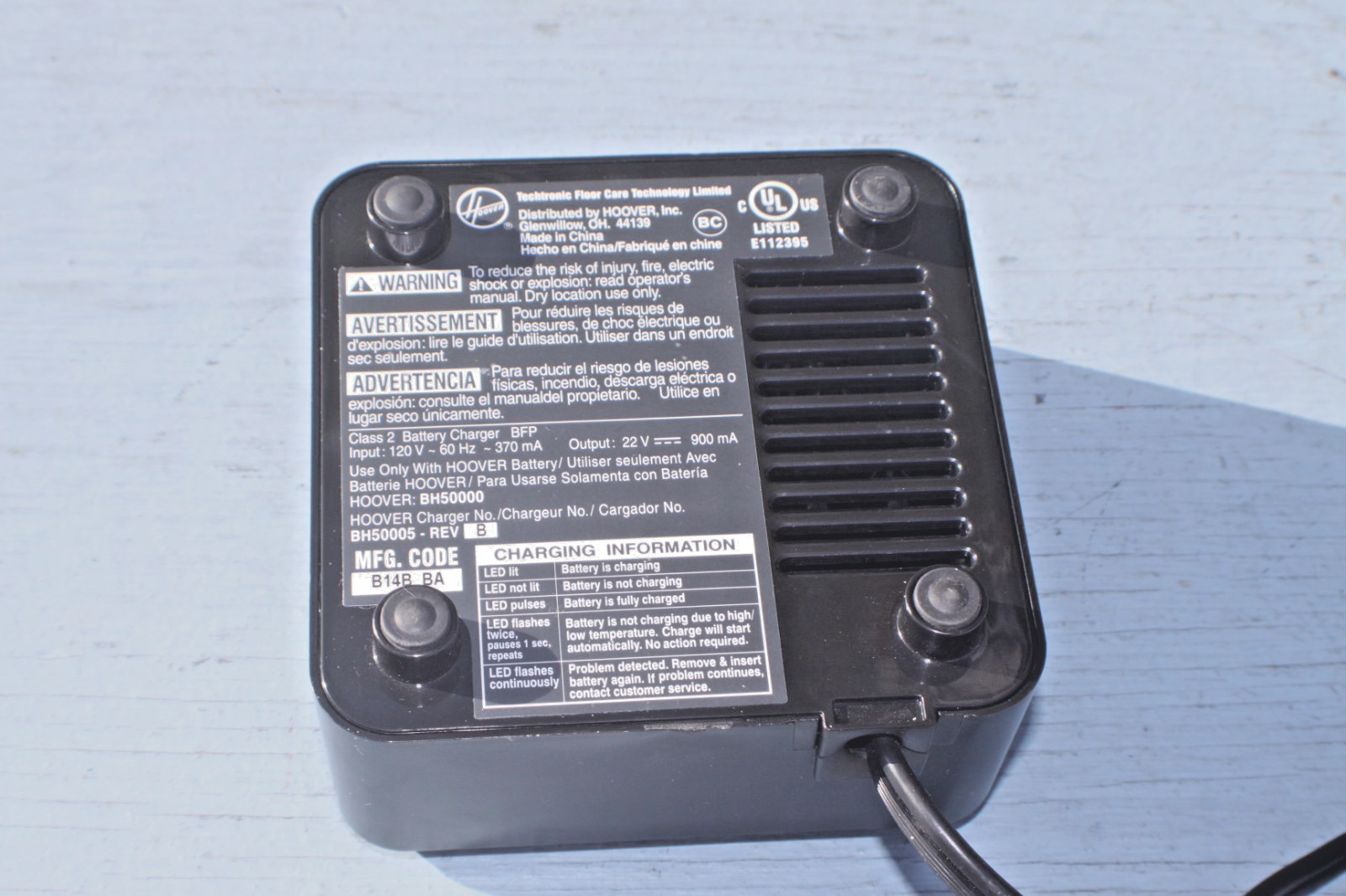 HOOVER LINX – DOCKING STATION – BH50005 FOR BATTERY – BH50000 – TESTED