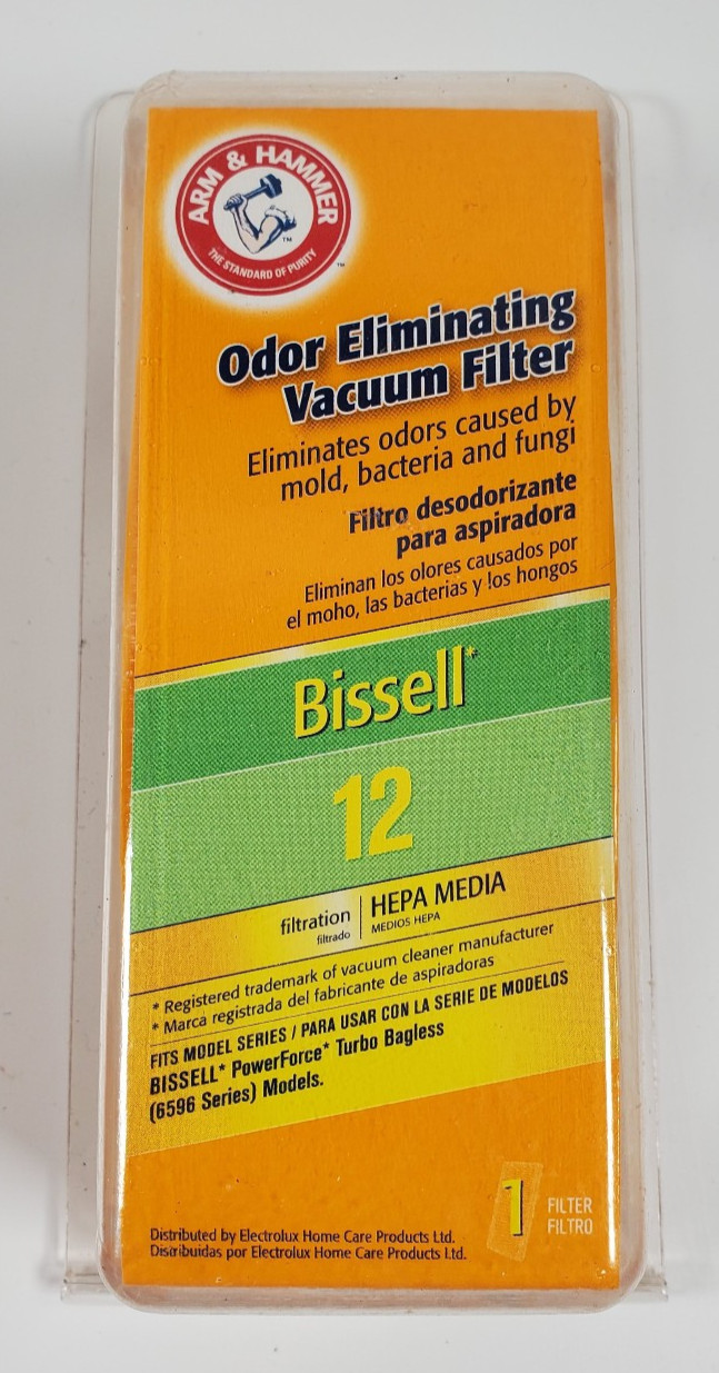 Arm & Hammer Bissell 12 Hepa Odor Eliminating Washable Vacuum Filter