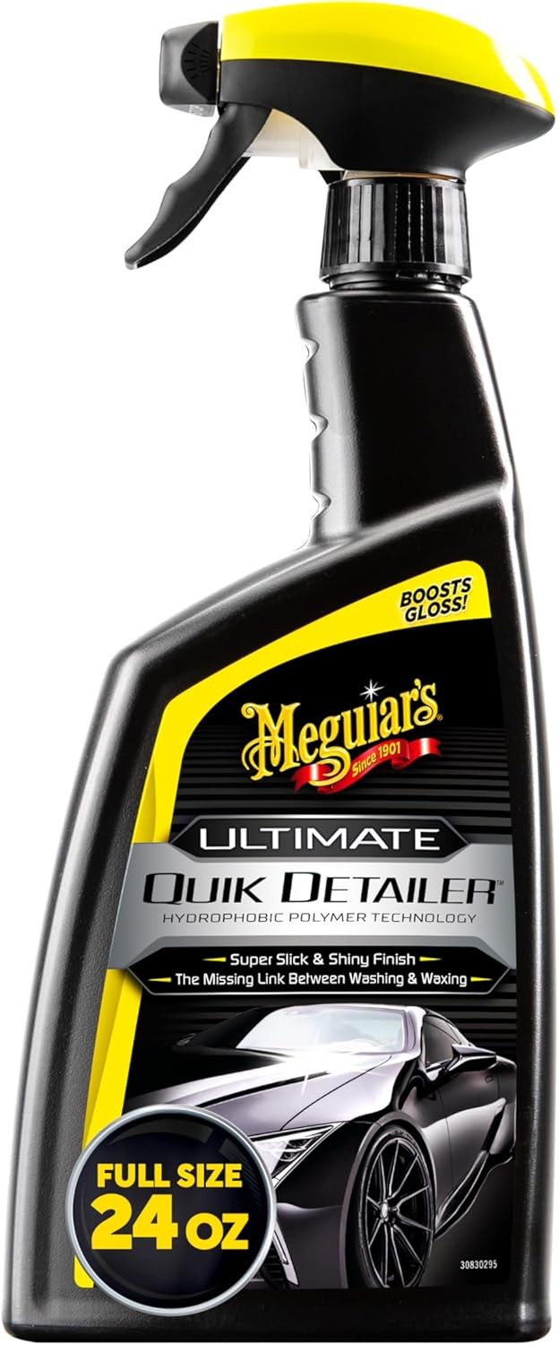 Meguiar’s Ultimate Quik Detailer Spray, Removes Dust Smudges, Boosts Shine, 24oz