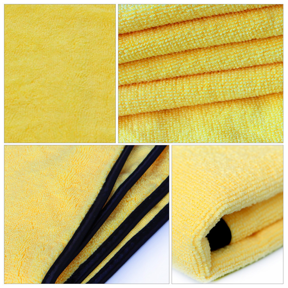 Car Wash Microfiber Towel Auto Cleaning Drying Cloth Hemming Super Absorbent