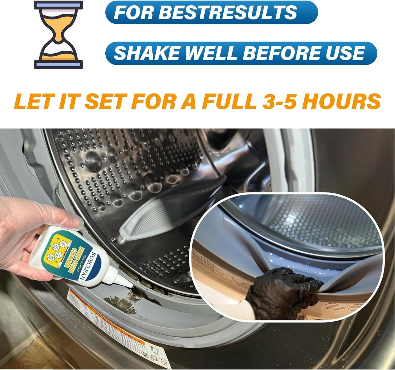 Home Stain Remover Gel Cleaner, Heavy Duty Black Surface Stain Cleaner for Wa…