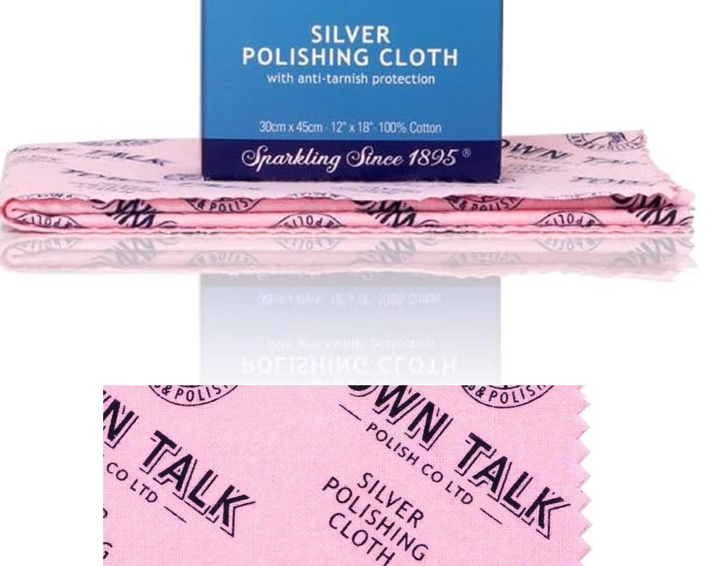 Town Talk Silver Polishing Cloth Cotton 18″L x 12″W