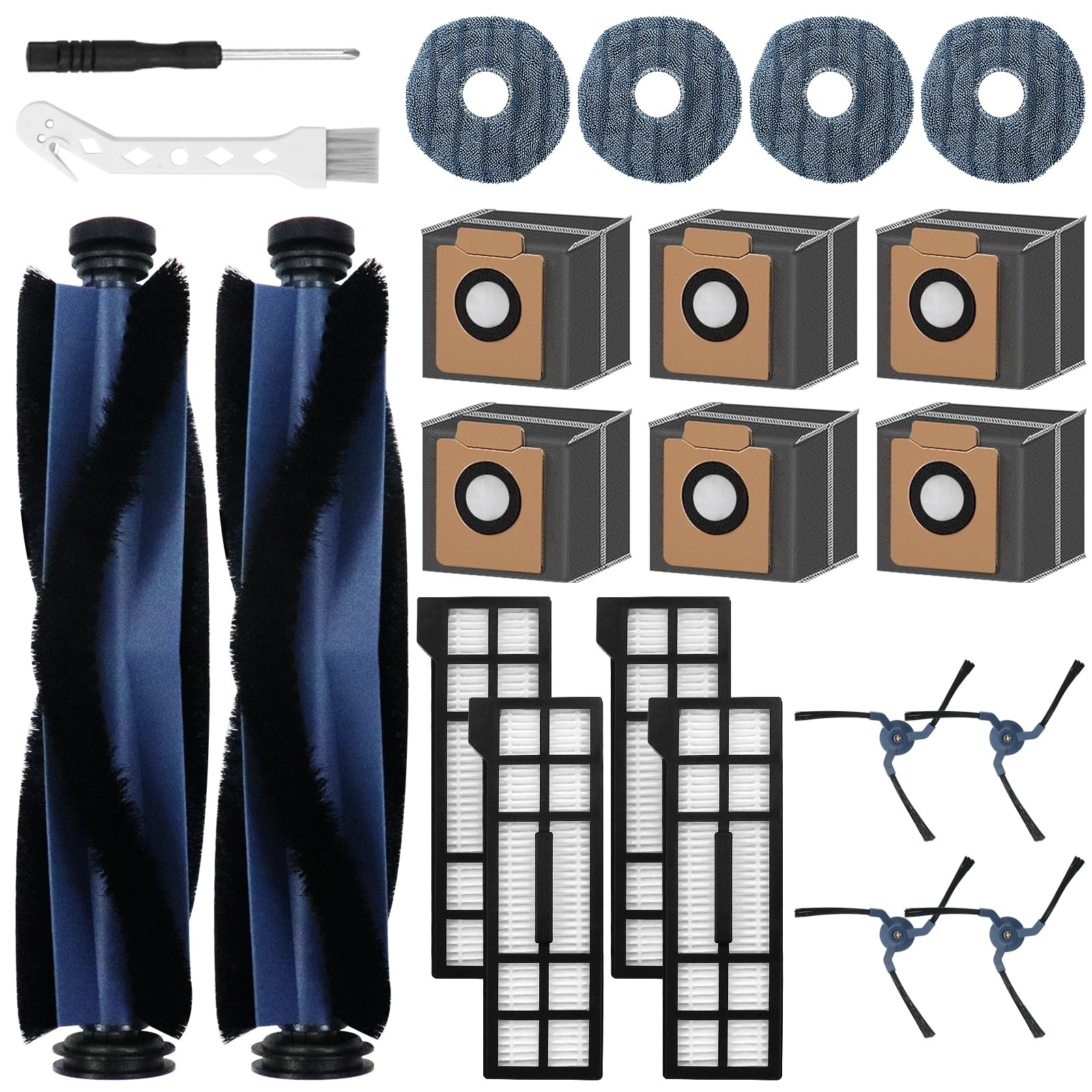 22 Pack Accessories for Eufy X10 Pro Omni Robot Vacuum Cleaner Replacement Pa…
