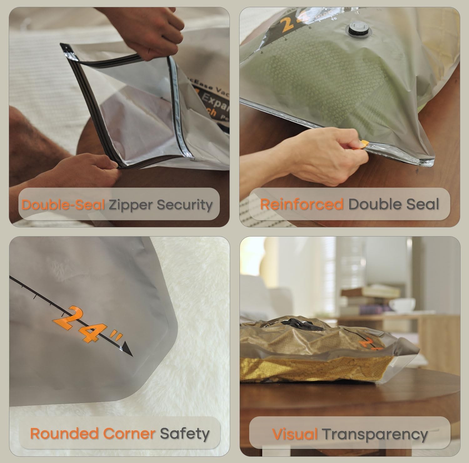 Rechargeable Wireless Vacuum Pump & Space Saver Bags Set – 15 Combo for Travel &