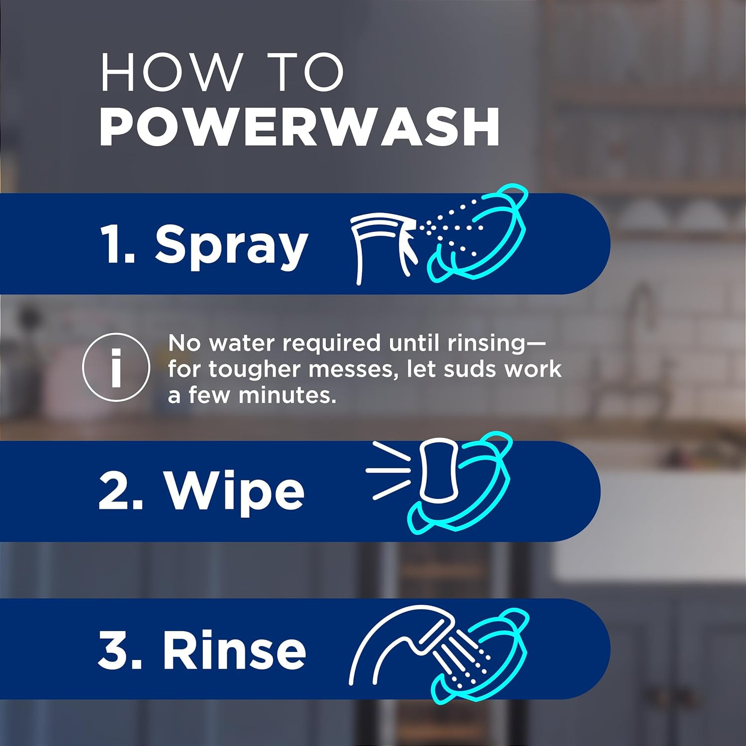 Powerwash Spray, Dish Soap, Dishwashing Liquid, Cleaning Supplies, Fresh, 1 Star