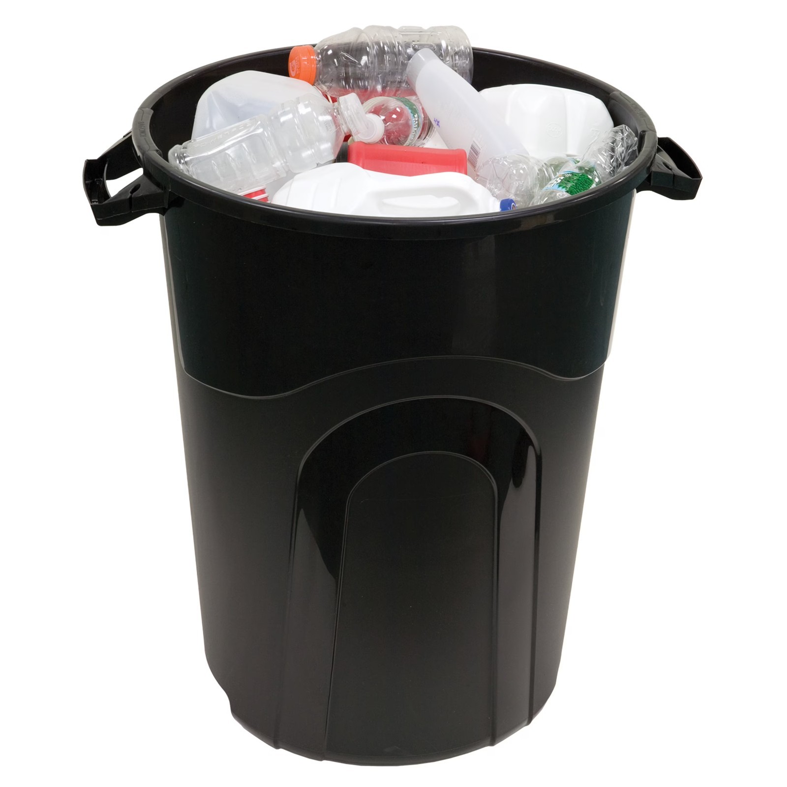 (2 pack) Hyper Tough 32 Gallon Heavy Duty Injection Molded Trash Can with Click
