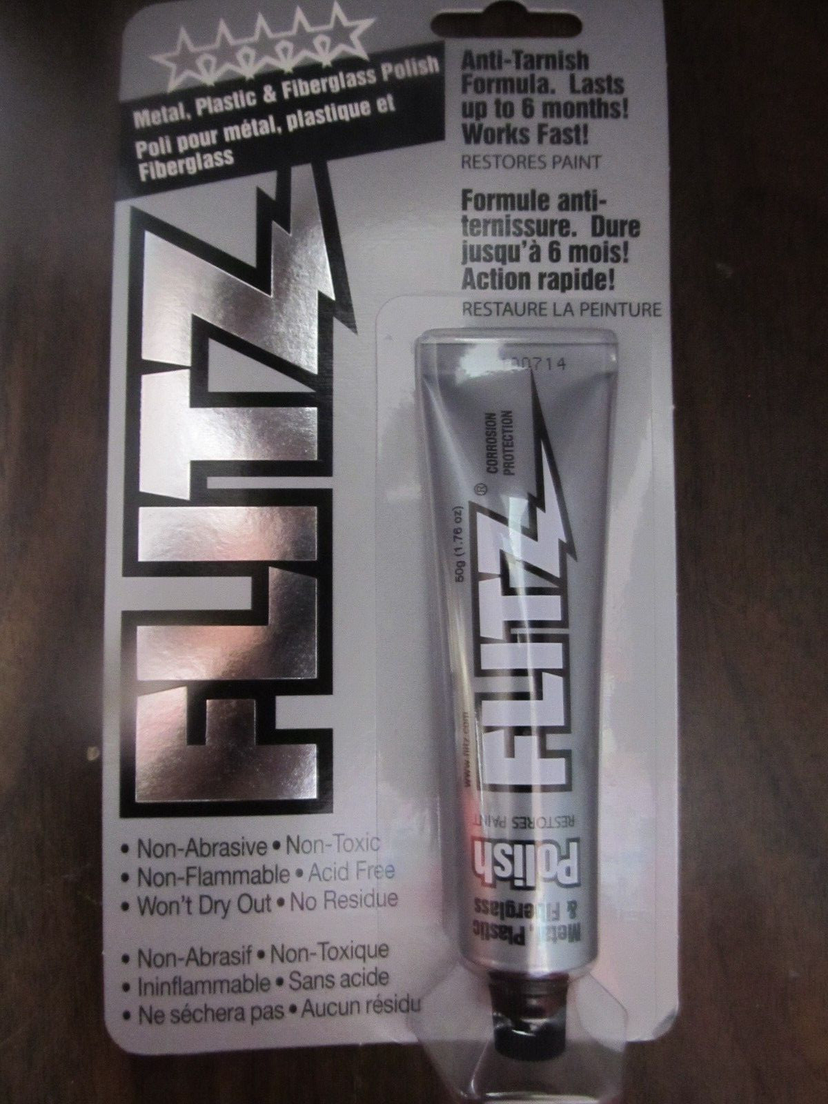 Flitz Metal Polish 1.75 Oz. Tube Metal polish fiberglass cleaner #BP03511 NEW