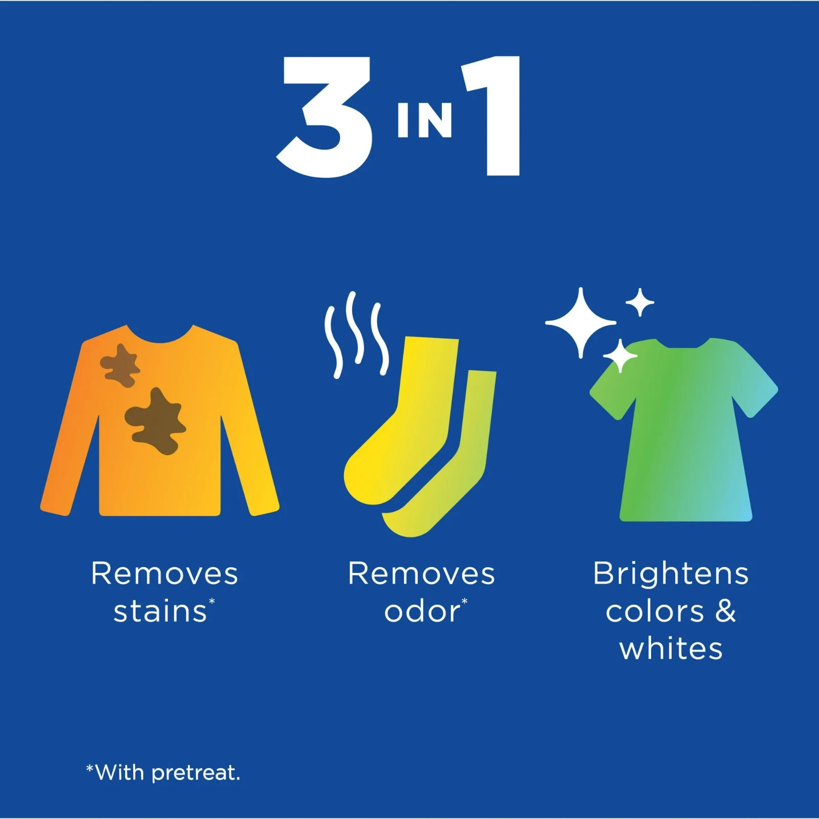 2 for Colors Stain Remover and Laundry Additive Bleach Free Original, 88 oz