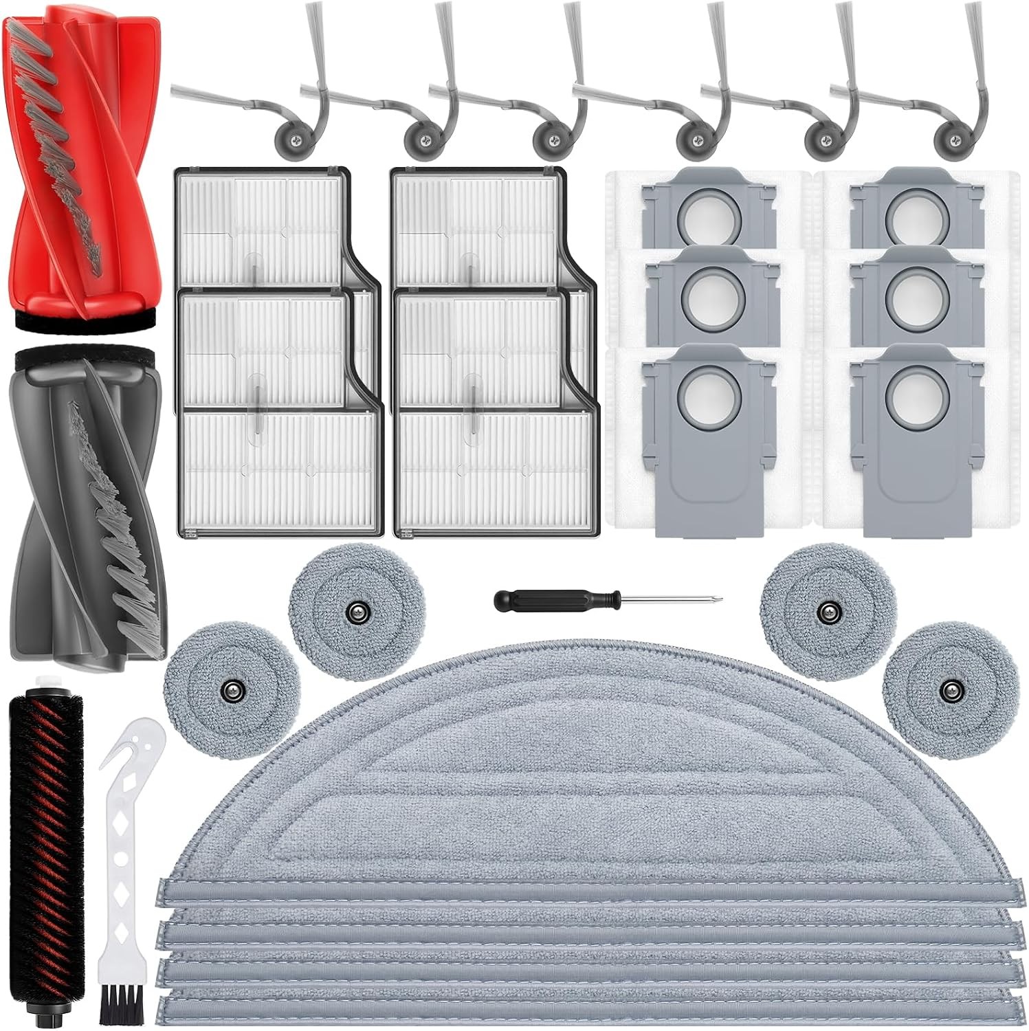26Pcs Replacement Parts Accessories Roborock Qrevo S Pro/QV 35A/ QV 35S Robot