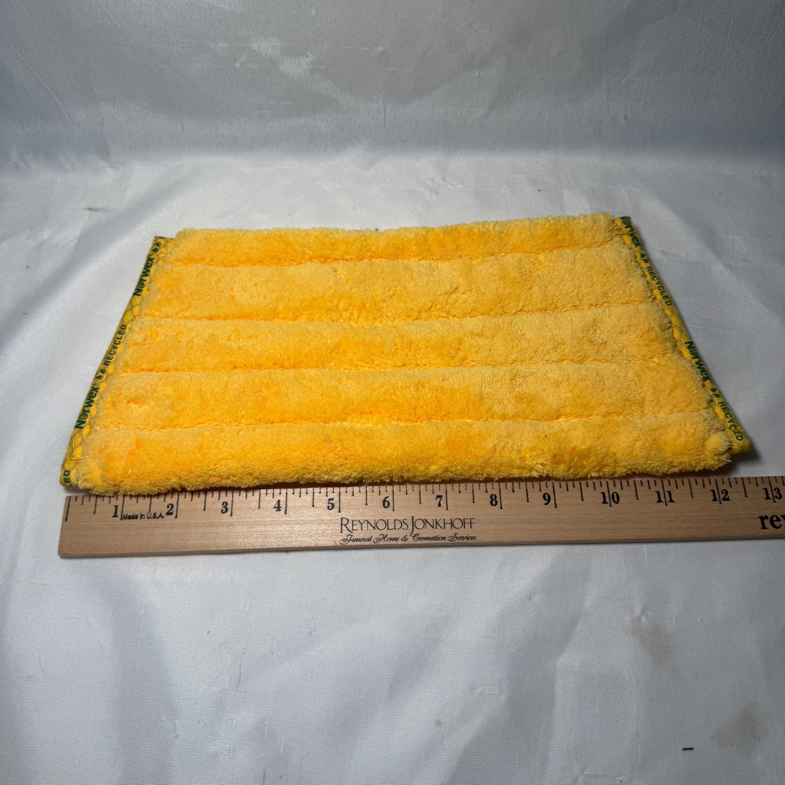 Norwex Floor Dry Superior Mop Pad 2 Pack Yellow Recycled Microfiber Cleaning