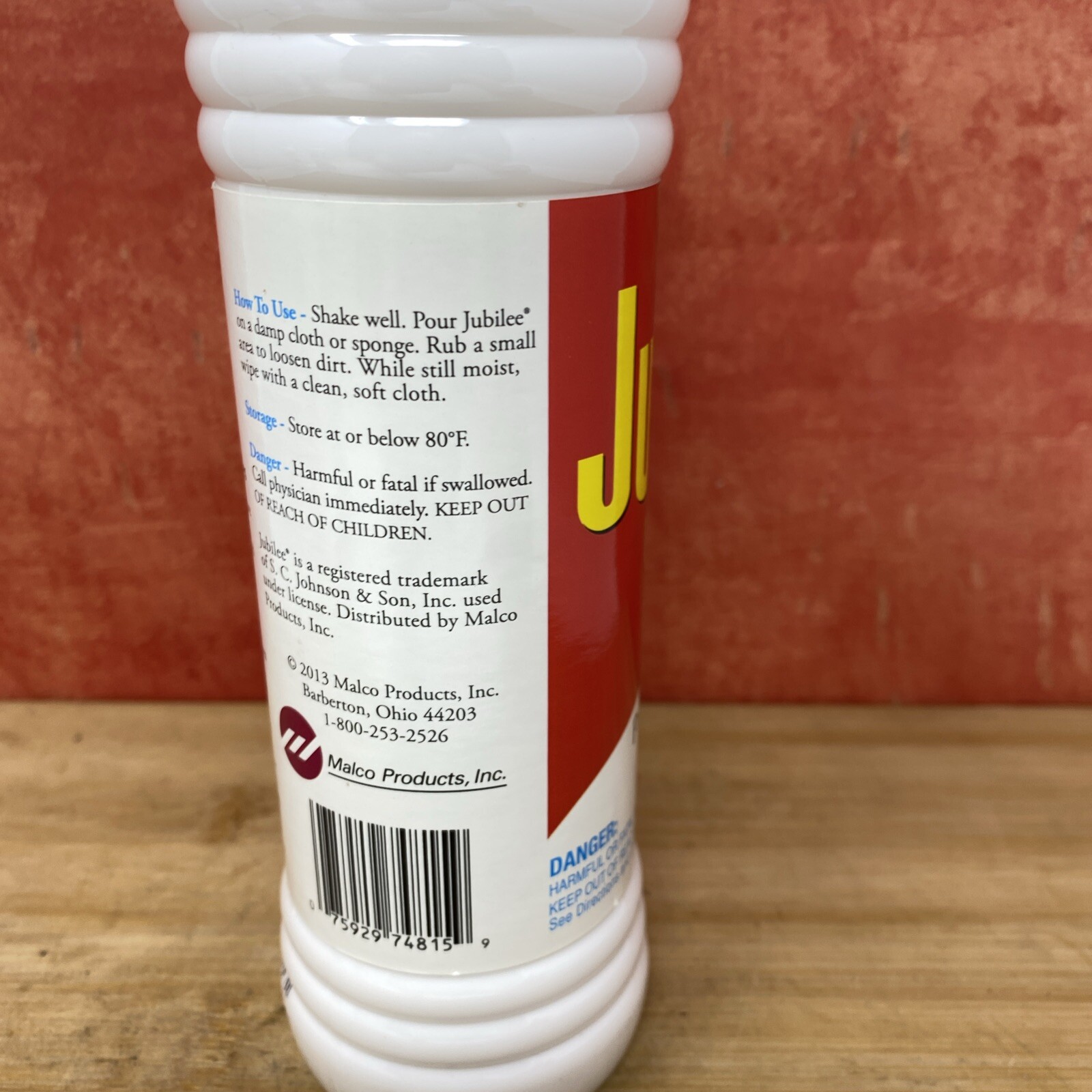 Jubilee Kitchen Wax 15fl oz Cleans Appliances Ceramic Tile Enamel Wood Bathroom