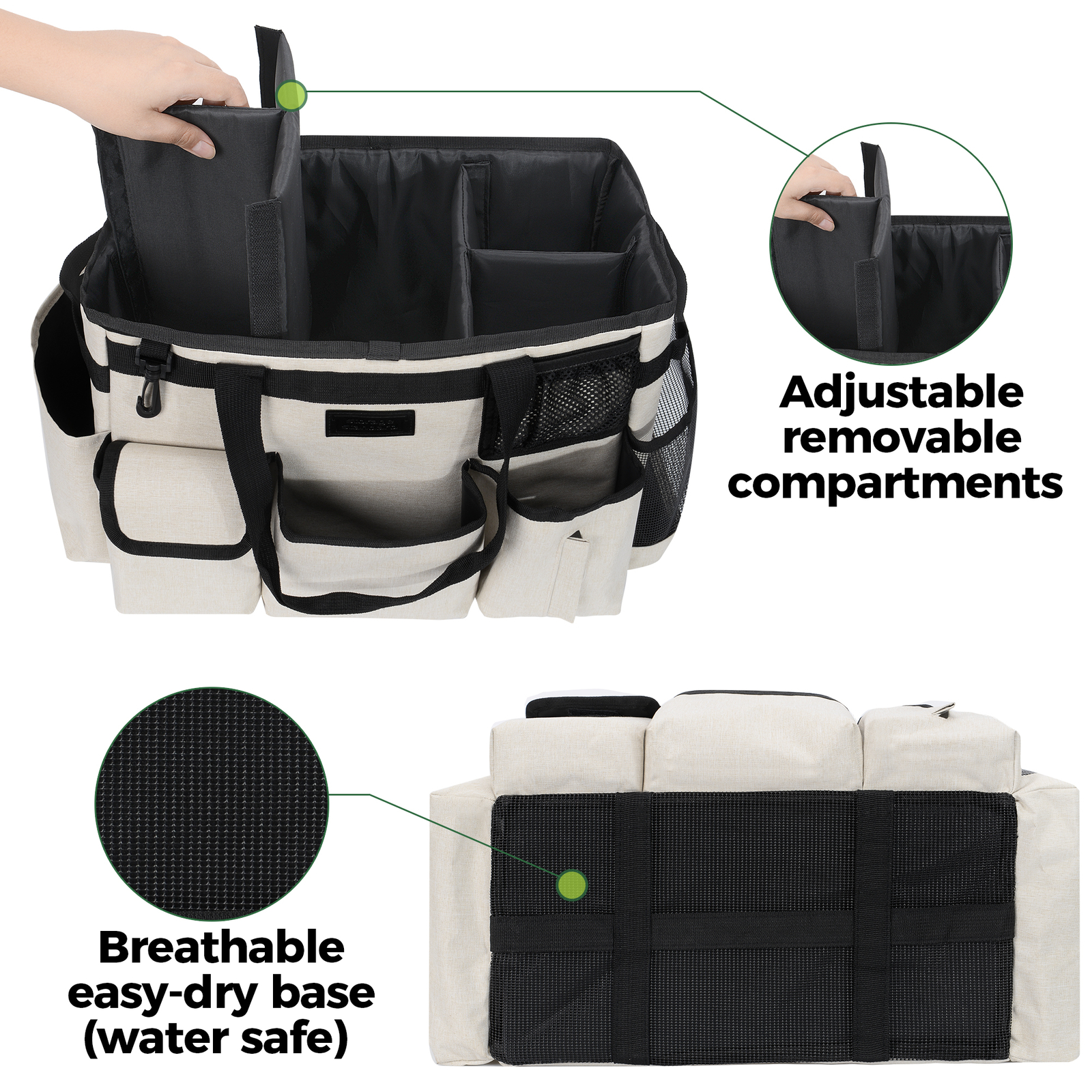 Cleaning Caddy Organizer with Handle for House & Bathroom Cleaning Supplies