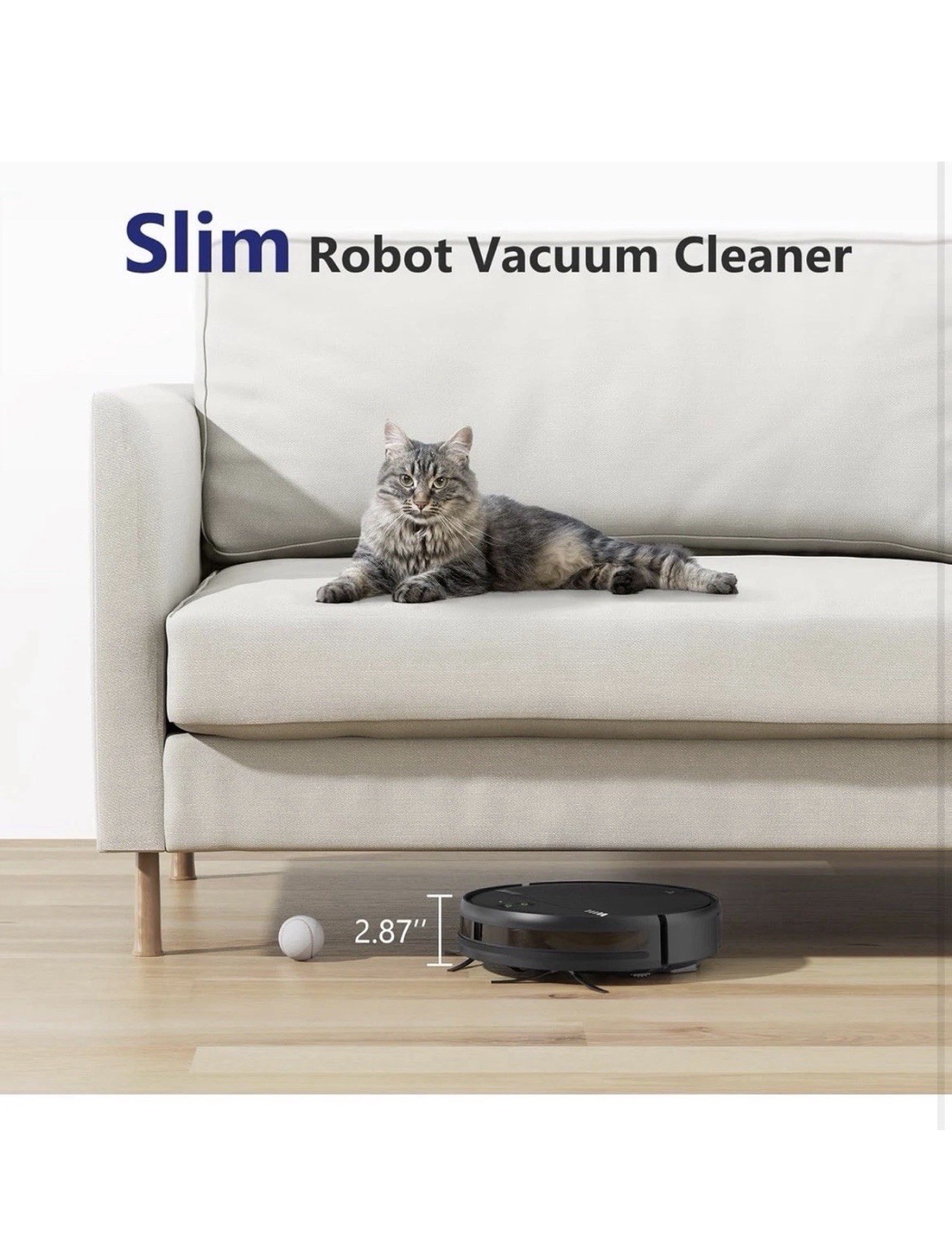 BR151 Robotic Cordless Bagless Vacuum Cleaner Wi-Fi Connectivity – Black