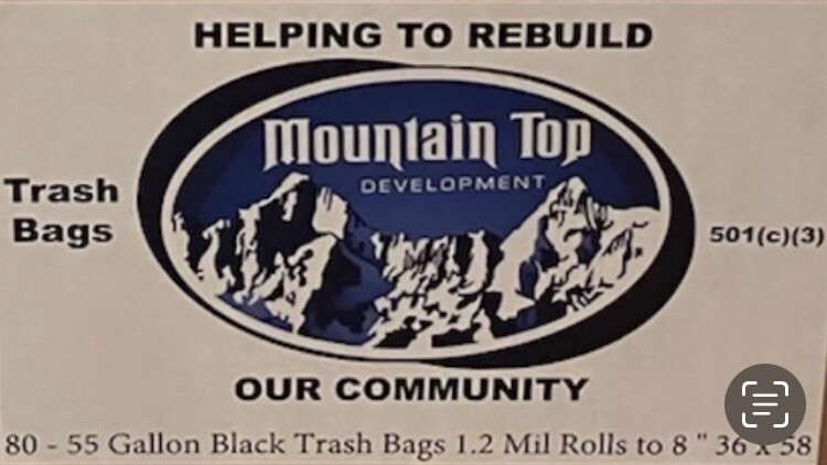 Mountain Top Trash Bags 55-gallon 1.2mil Black Heavy Duty Extra Large