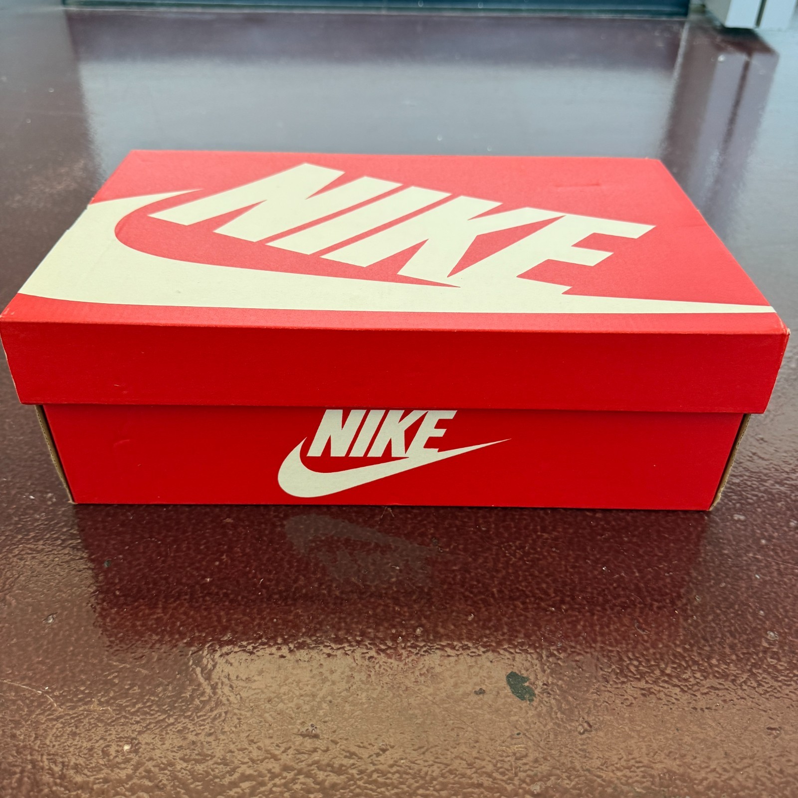 Nike Empty Shoe Box Red White Swoosh Original Packaging Size 8 9 WMNS BOX ONLY