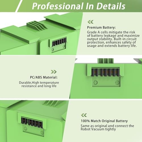 64.2Wh for Roomba Battery ABL-F for iRobot Roomba i&e Series i3 i3+ i4+ i8 i8+