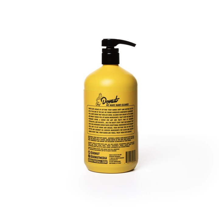 Donut Mechanic Hand Scrub Cleaner 32oz Pump Heavy Duty Grease Soap 2 Pack