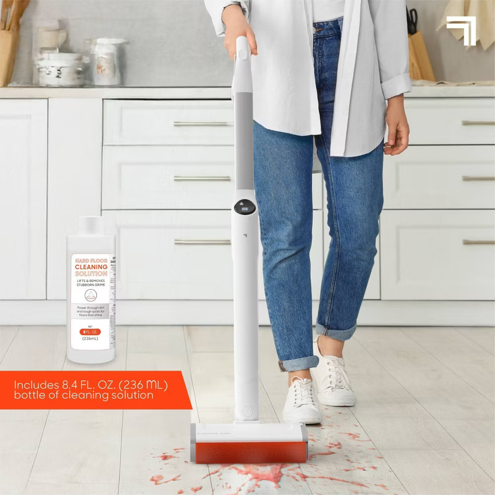 Sharper Image Combo Clean Sweep 02, Cordless Power Broom & Mop White