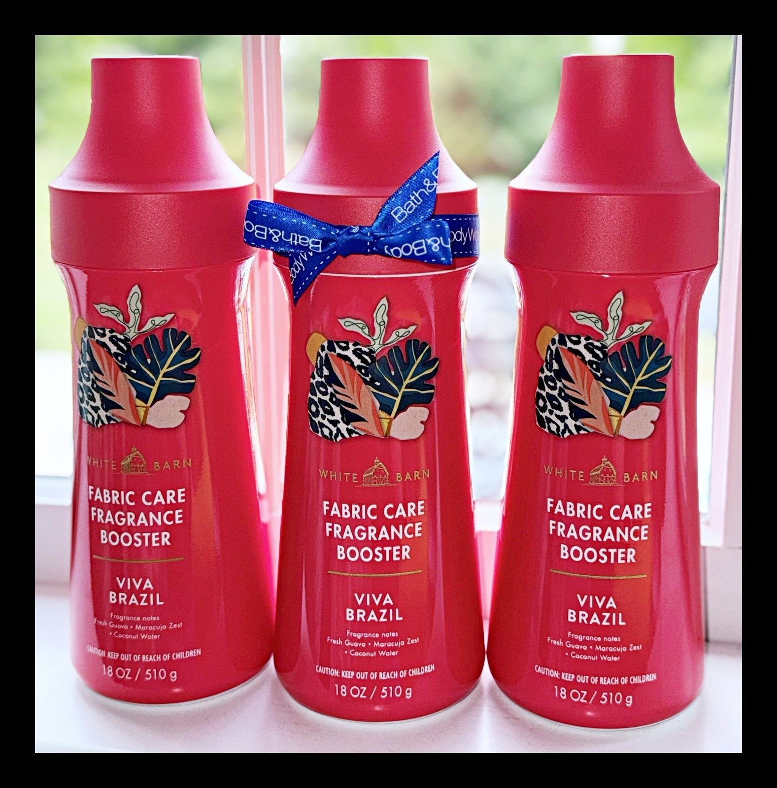 Bath & Body Works 18 oz Fabric Care Fragrance Booster Viva Brazil x3