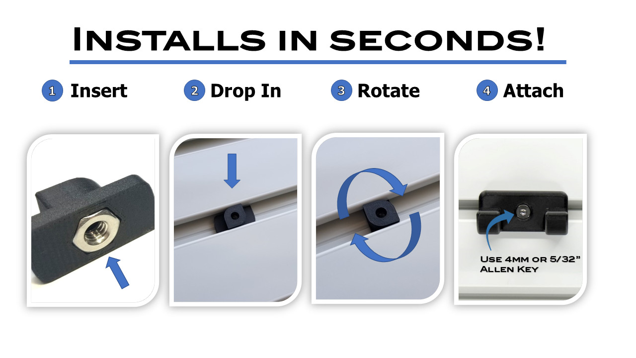 Tool Holder for ATD-1.2 on Gladiator Gearwall & Geartrack