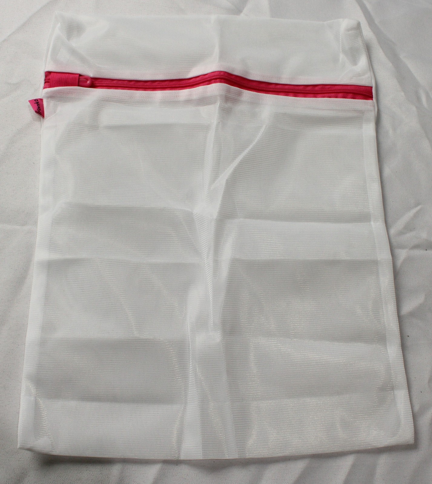 Fanka Unisex Adult’s Durable Zipper Mesh Polyester Wash Bag MS7 White One Size