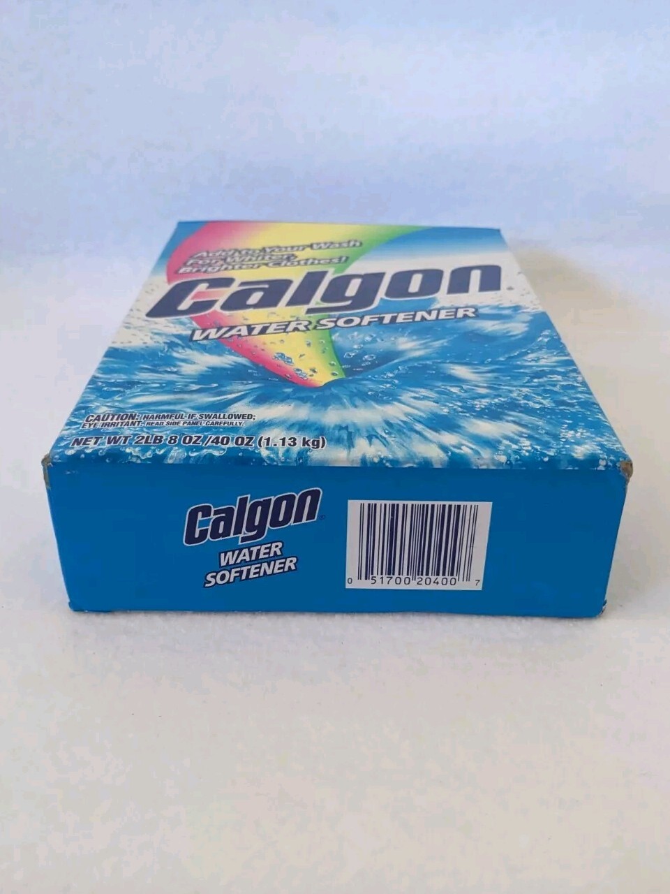 (1) Calgon Water Softener Powder Box 2lb 8oz /40z Box Discontinued Prop NEW