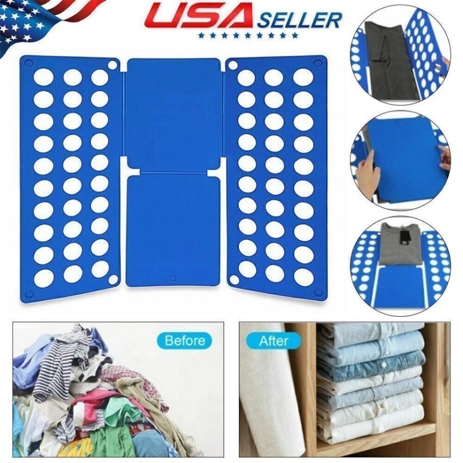 Adjustable T-Shirt Clothes Fast Folder Folding Board Laundry Fr Adult Organizer