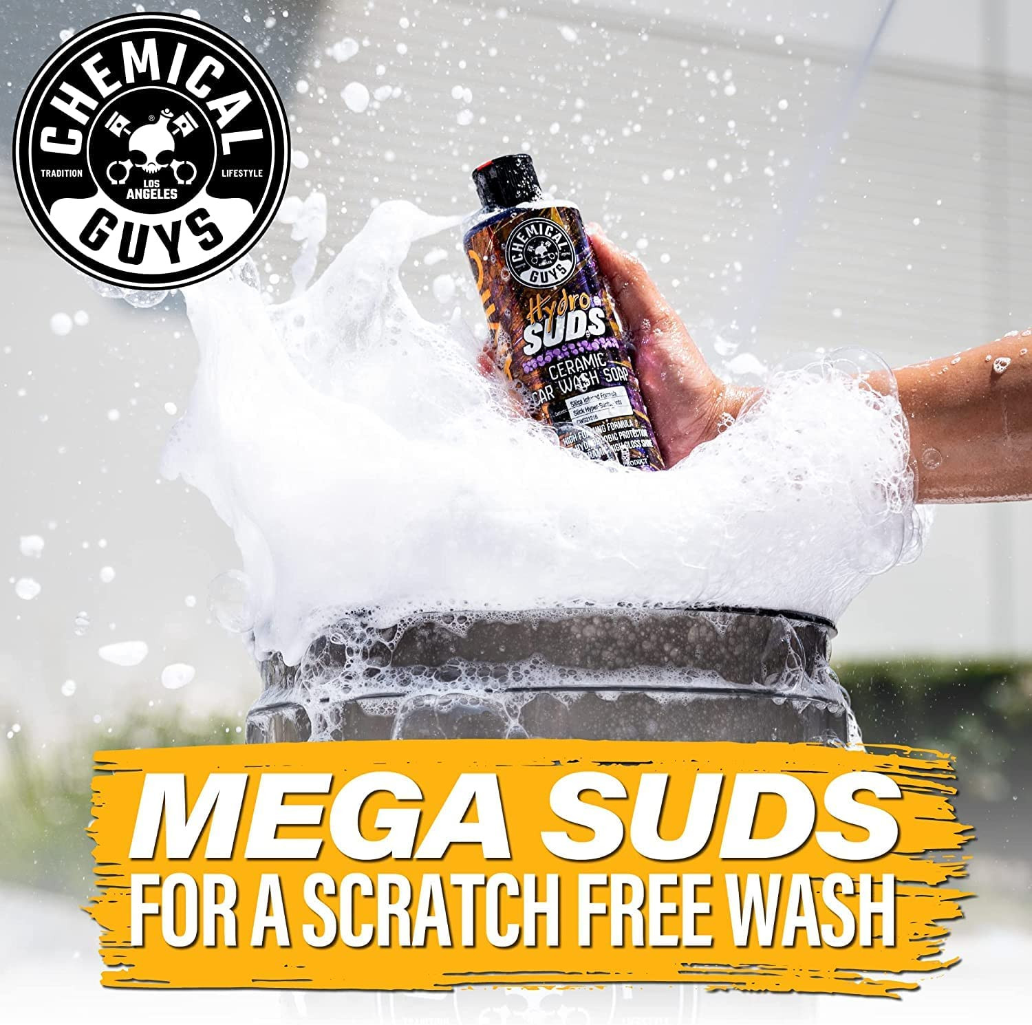 Hydrosuds Ceramic Sio₂ Shine High Foaming Car Wash Soap – Works with Foam Cannon