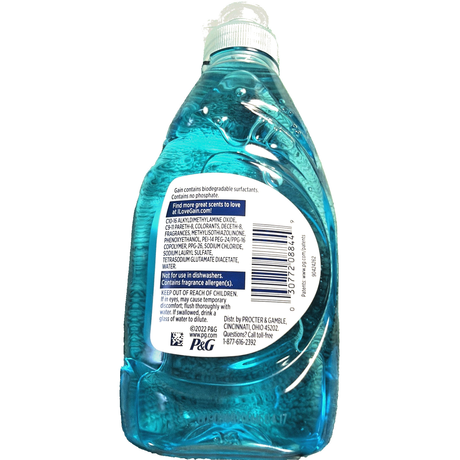 12 Gain Ultra Clean Dishwashing Liquid Honey Berry Hula Scent 8 oz 12 Bottles